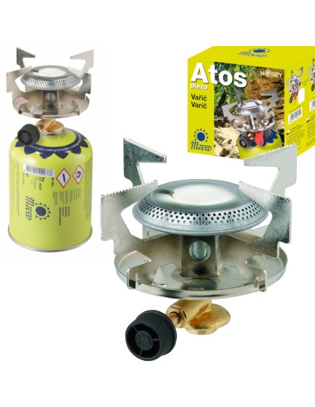 Turistinė dujinė viryklė dujinėms kasetėms su 7/16" sriegiu ATOS 1,8kW Turistinė dujinė viryklė dujinėms kasetėms su 7/16" sriegiu ATOS 1,8kW