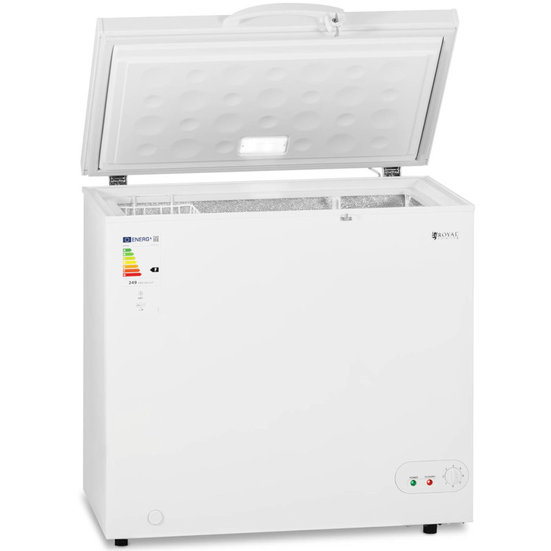 Užrakinamas krūtinės šaldiklis 1 krepšys 197 L -12 iki -28 C 82 W