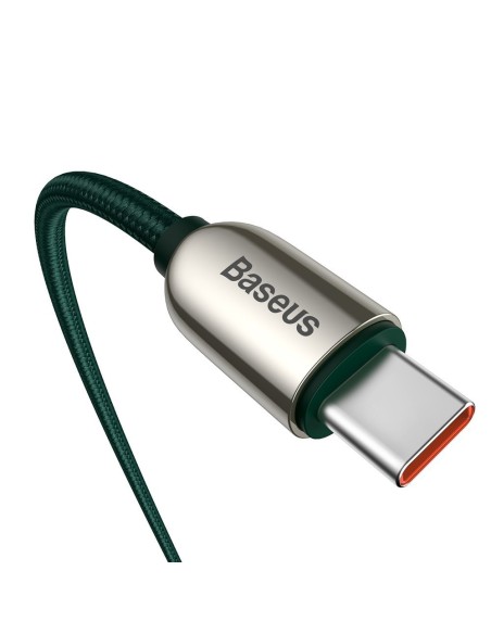 USB-C laidas 100W 5A Maitinimo tiekimas su energijos matuoklio ekranu 2m žalias USB-C laidas 100W 5A Maitinimo tiekimas su energijos matuoklio ekranu 2m žalias