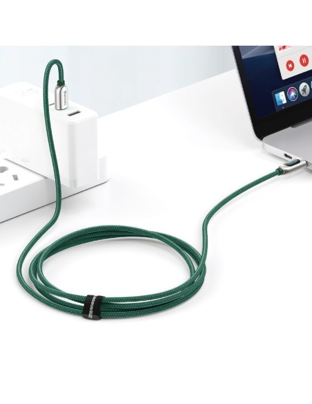 USB-C laidas 100W 5A Maitinimo tiekimas su energijos matuoklio ekranu 2m žalias USB-C laidas 100W 5A Maitinimo tiekimas su energijos matuoklio ekranu 2m žalias