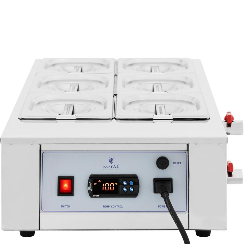Elektrinis padažo šokoladinis šildytuvas 6 x 1,5 l 1500 W