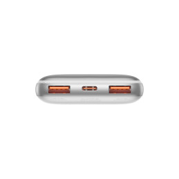 Powerbank Bipow Pro 10000mAh 20W su USB kabeliu USB-C 3A 0,3m balta