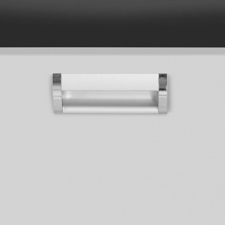 Stalas su centriniu stalviršiu su stumdomų durų spintele ir 3 stalčiais 180 x 70 x 85 cm Stalas su centriniu stalviršiu su stumdomų durų spintele ir 3 stalčiais 180 x 70 x 85 cm