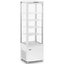 Įstiklinta šaldytuvo vitrina su 4 lentynomis 238 l - balta