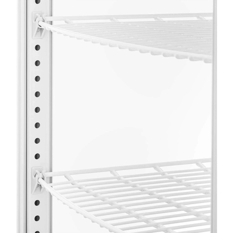 Įstiklinta šaldytuvo vitrina su 4 lentynomis 238 l - balta