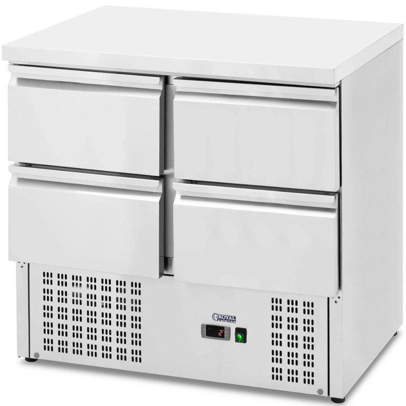 Šaldomas stalas su stalviršiu 4 stalčiai 4 x GN 1/2 220 l 235 W