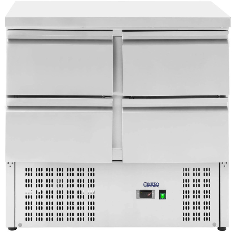 Šaldomas stalas su stalviršiu 4 stalčiai 4 x GN 1/2 220 l 235 W