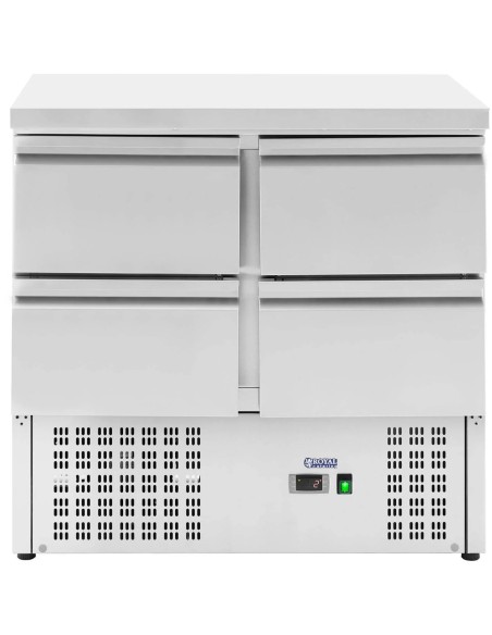 Šaldomas stalas su stalviršiu 4 stalčiai 4 x GN 1/2 220 l 235 W Šaldomas stalas su stalviršiu 4 stalčiai 4 x GN 1/2 220 l 235 W
