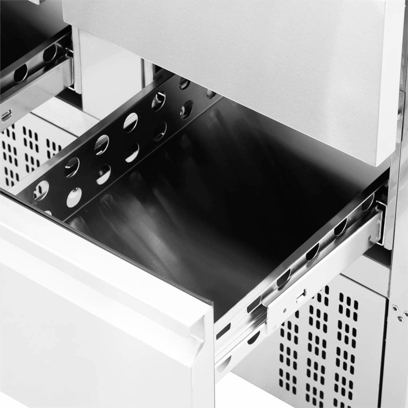 Šaldomas stalas su stalviršiu 4 stalčiai 4 x GN 1/2 220 l 235 W
