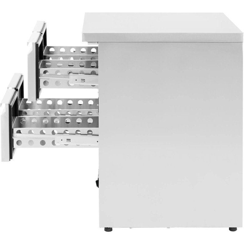 Šaldomas stalas su stalviršiu 4 stalčiai 4 x GN 1/2 220 l 235 W