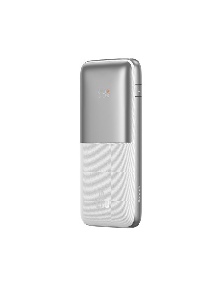 Powerbank Bipow Pro 10000mAh 20W su USB kabeliu USB-C 3A 0,3m balta
