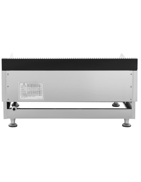 Dvigubas lygus ir griovelis dujinis grilis gamtinėms dujoms 2 x 3000 W 20 mbar Dvigubas lygus ir griovelis dujinis grilis gamtinėms dujoms 2 x 3000 W 20 mbar