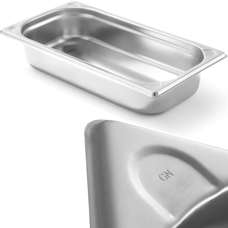 Kitchen Line GN 1/3 plieninis konteineris, aukštis 65 mm - Hendi 806425 Kitchen Line GN 1/3 plieninis konteineris, aukštis 65 mm - Hendi 806425