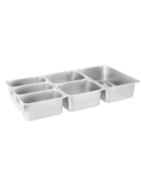 Bain marie laisvai pastatomas vandens šildytuvas su čiaupu 6 x GN 150mm 55L Royal Catering Bain marie laisvai pastatomas vandens šildytuvas su čiaupu 6 x GN 150mm 55L Royal Catering