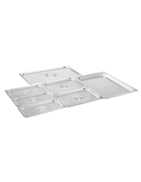 Bain marie laisvai pastatomas vandens šildytuvas su čiaupu 6 x GN 150mm 55L Royal Catering Bain marie laisvai pastatomas vandens šildytuvas su čiaupu 6 x GN 150mm 55L Royal Catering