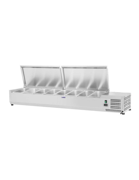 Aušinimo viršus su plieniniu dangteliu 8x GN1/3 180cm