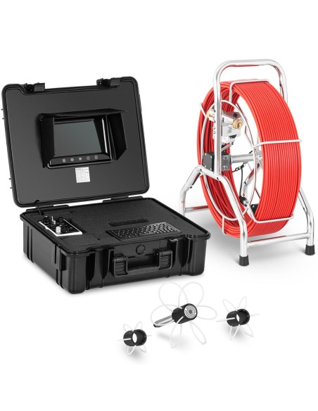 Endoskopinė tikrinimo kamera LCD TFT 9'' sk. vamzdžiai 70-300 mm, ilgis 60 m