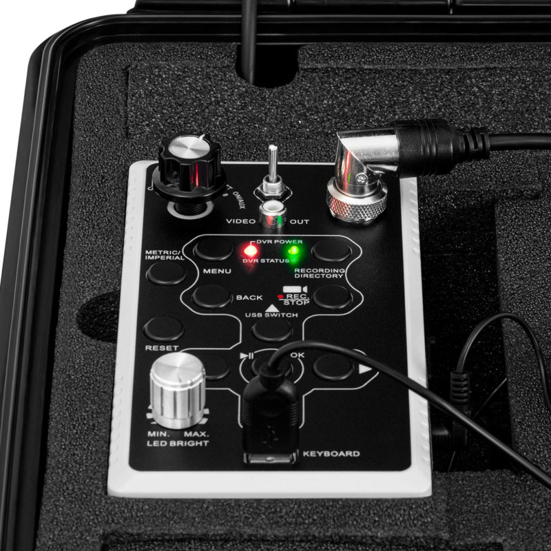 Endoskopinė tikrinimo kamera LCD TFT 9'' sk. vamzdžiai 70-300 mm, ilgis 60 m