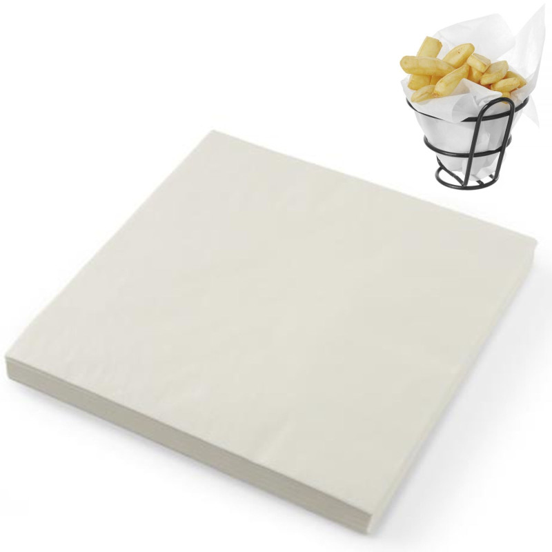 Pergamentinis popierius bulvyčių užkandžiams lygus 500 vnt 306x305 mm - Hendi 678213 Pergamentinis popierius bulvyčių užkandžiams lygus 500 vnt 306x305 mm - Hendi 678213