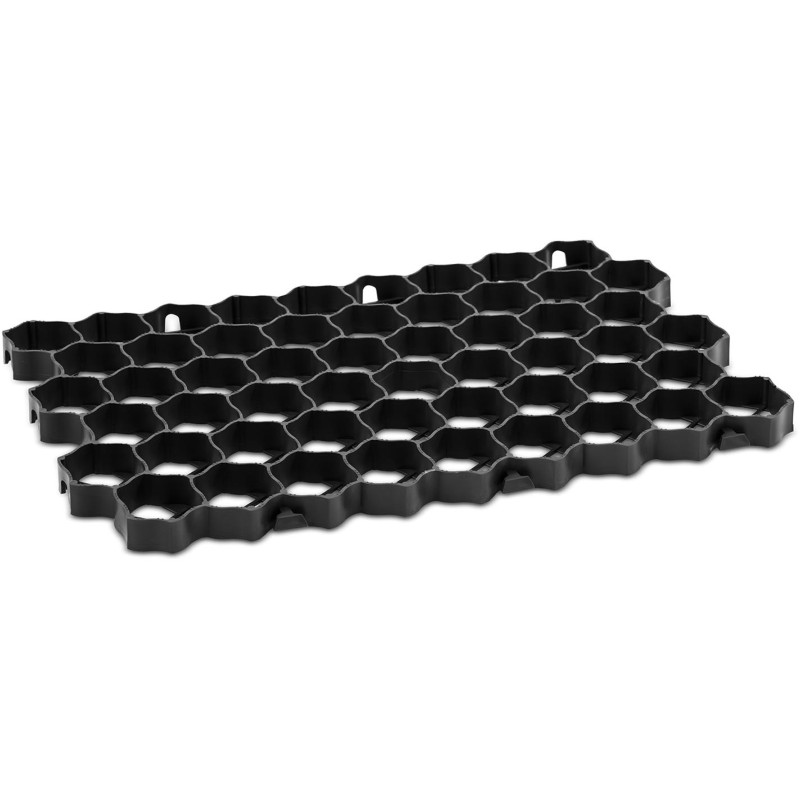 Modulinės parkavimo vejos grotelės 60 x 40 x 3 cm 5 vnt.juodas