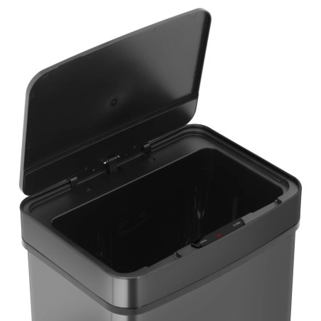 Automatinė bekontaktė stačiakampė šiukšlių dėžė su judesio jutikliu 30 cm 50 l JUODA Automatinė bekontaktė stačiakampė šiukšlių dėžė su judesio jutikliu 30 cm 50 l JUODA