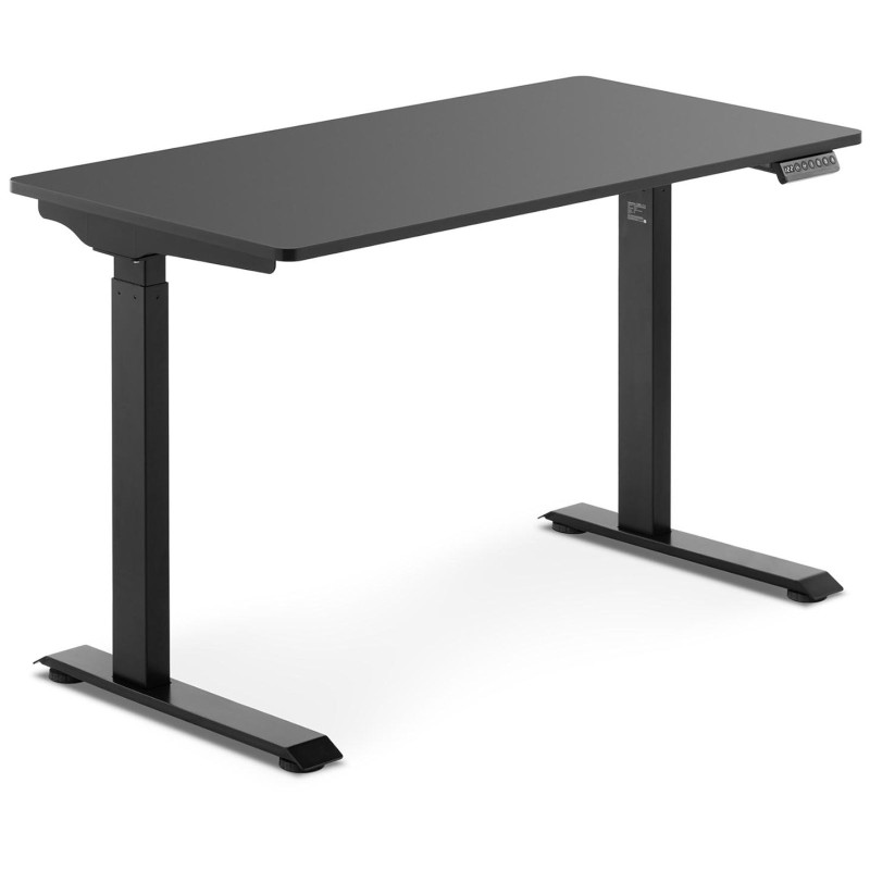 Elektrinis reguliuojamo aukščio stalas 120x60 cm aukštis 730-1233 mm JUODAS