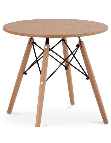 Stalas apvalus stalas su medinėmis kojomis universalus maks. 150 kg sk. 60 cm Stalas apvalus stalas su medinėmis kojomis universalus maks. 150 kg sk. 60 cm