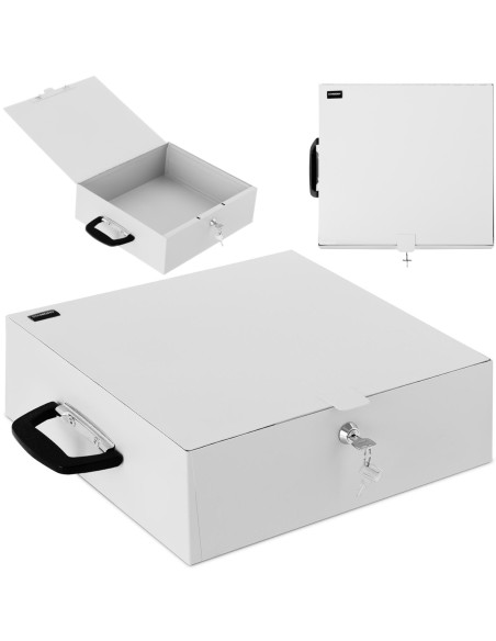 Rakinama metalinė dėžutė dokumentams 350 x 320 x 110 mm DIN A5 Rakinama metalinė dėžutė dokumentams 350 x 320 x 110 mm DIN A5