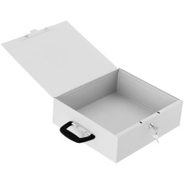 Rakinama metalinė dėžutė dokumentams 350 x 320 x 110 mm DIN A5