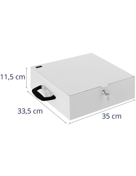 Rakinama metalinė dėžutė dokumentams 350 x 320 x 110 mm DIN A5 Rakinama metalinė dėžutė dokumentams 350 x 320 x 110 mm DIN A5