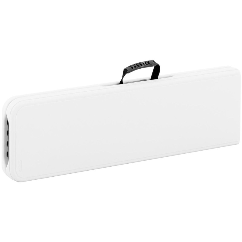 Baltas sulankstomas sodo maitinimo suolas iki 300 kg 183 x 30 x 43 cm