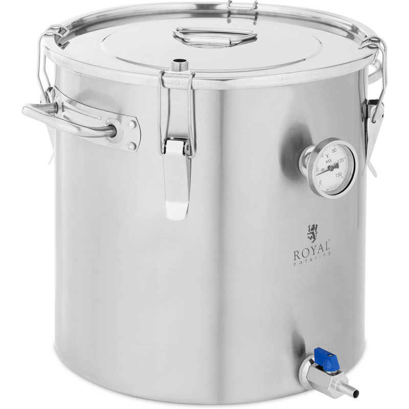 Konteinerio puodo fermentacijos katilas nerūdijantis plienas 0-150C 30 l