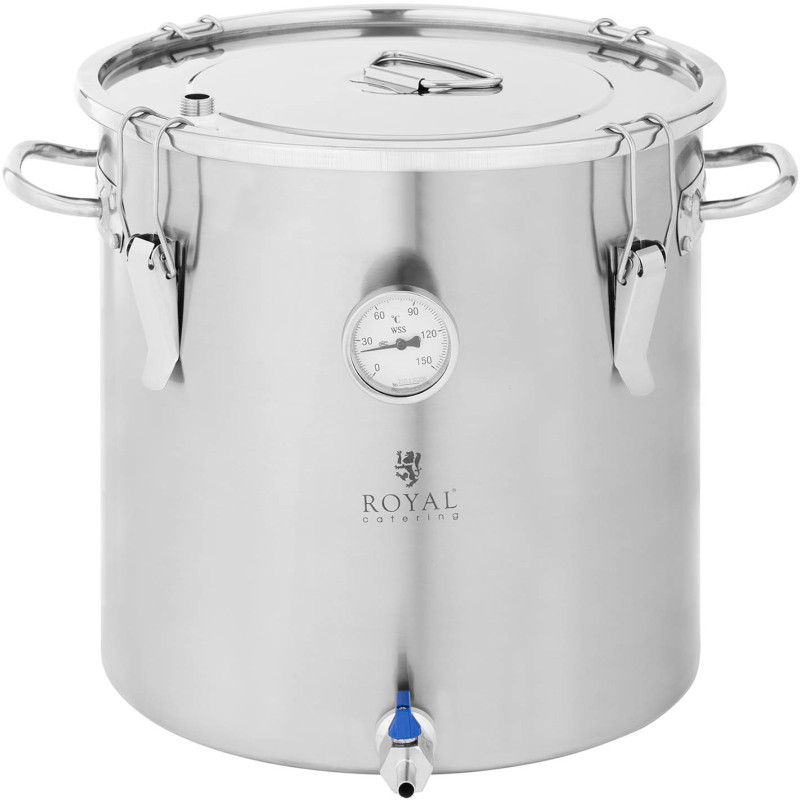 Konteinerio puodo fermentacijos katilas nerūdijantis plienas 0-150C 30 l