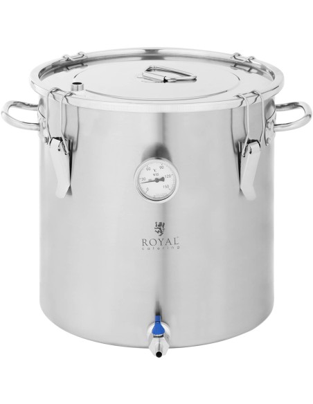 Konteinerio puodo fermentacijos katilas nerūdijantis plienas 0-150C 30 l Konteinerio puodo fermentacijos katilas nerūdijantis plienas 0-150C 30 l