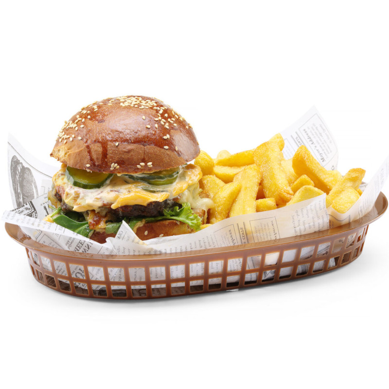 Ovalus rudos duonos krepšelis 6 vnt - Hendi 426296