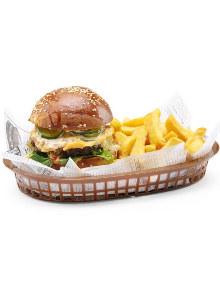 Ovalus rudos duonos krepšelis 6 vnt - Hendi 426296