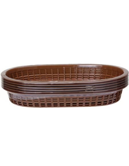 Ovalus rudos duonos krepšelis 6 vnt - Hendi 426296