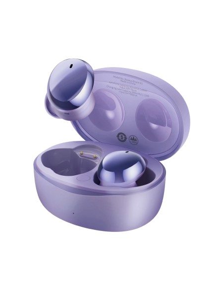 Belaidės ausinės TWS Bluetooth 5.2 vandeniui atsparios IP55 Bowie E2 violetinės spalvos Belaidės ausinės TWS Bluetooth 5.2 vandeniui atsparios IP55 Bowie E2 violetinės spalvos