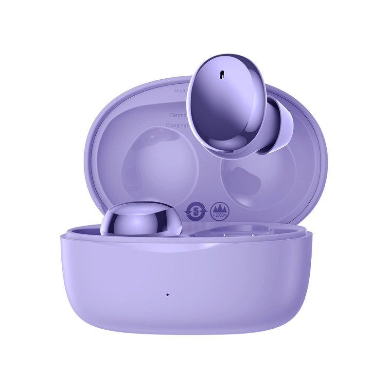 Belaidės ausinės TWS Bluetooth 5.2 vandeniui atsparios IP55 Bowie E2 violetinės spalvos