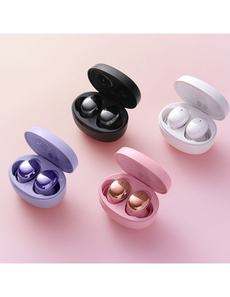 Belaidės ausinės TWS Bluetooth 5.2 vandeniui atsparios IP55 Bowie E2 violetinės spalvos Belaidės ausinės TWS Bluetooth 5.2 vandeniui atsparios IP55 Bowie E2 violetinės spalvos