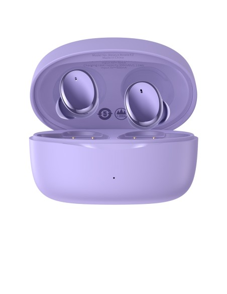 Belaidės ausinės TWS Bluetooth 5.2 vandeniui atsparios IP55 Bowie E2 violetinės spalvos Belaidės ausinės TWS Bluetooth 5.2 vandeniui atsparios IP55 Bowie E2 violetinės spalvos