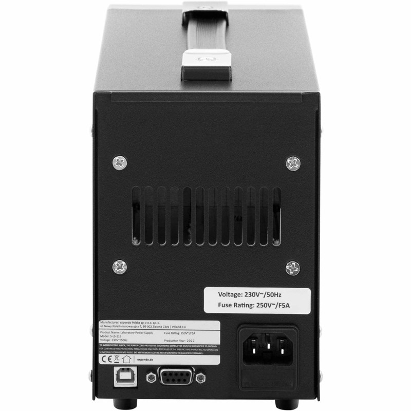 Serviso laboratorijos maitinimo šaltinis 0-60 V 0-5 A DC 550 W LED USB RS233