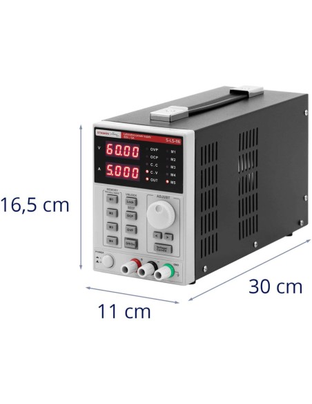 Serviso laboratorijos maitinimo šaltinis 0-60 V 0-5 A DC 550 W LED USB RS233 Serviso laboratorijos maitinimo šaltinis 0-60 V 0-5 A DC 550 W LED USB RS233