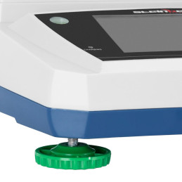 Analitiniai laboratoriniai svarstyklės su stikliniu dangteliu ir LCD jutikliniu skydeliu 200 g / 0,001 g