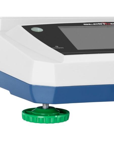 Analitiniai laboratoriniai svarstyklės su stikliniu dangteliu ir LCD jutikliniu skydeliu 200 g / 0,001 g Analitiniai laboratoriniai svarstyklės su stikliniu dangteliu ir LCD jutikliniu skydeliu 200 g / 0,001 g