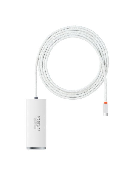 Lite serijos USB-C HUB adapteris 4x USB 3.0 2m baltas Lite serijos USB-C HUB adapteris 4x USB 3.0 2m baltas