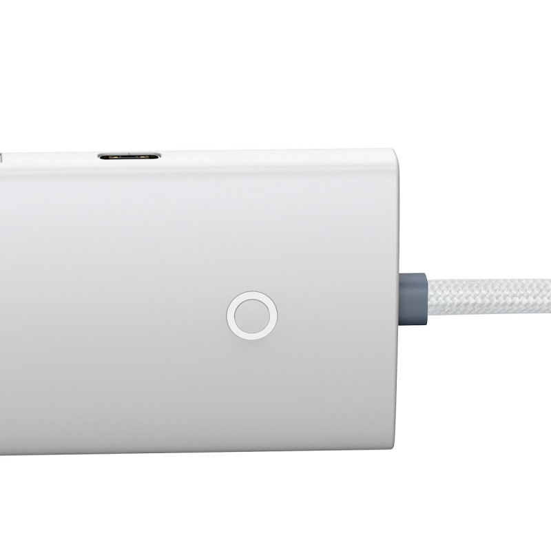 Lite serijos USB-C HUB adapteris 4x USB 3.0 2m baltas