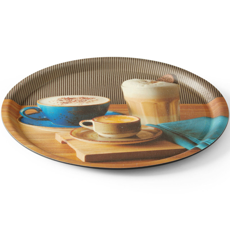 Apvalus neslystantis tiekimo dėklas su spausdinimo skersmeniu. 380 mm – Hendi 507971