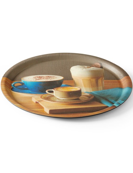 Apvalus neslystantis tiekimo dėklas su spausdinimo skersmeniu. 380 mm – Hendi 507971