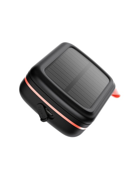 Vandeniui atsparios TWS belaidės ausinės su saulės įkrovikliu ir 2500 mAh juodos spalvos maitinimo bloku Vandeniui atsparios TWS belaidės ausinės su saulės įkrovikliu ir 2500 mAh juodos spalvos maitinimo bloku